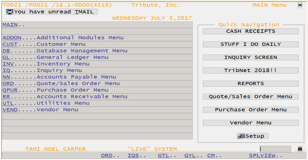 New User Introduction to Tribute